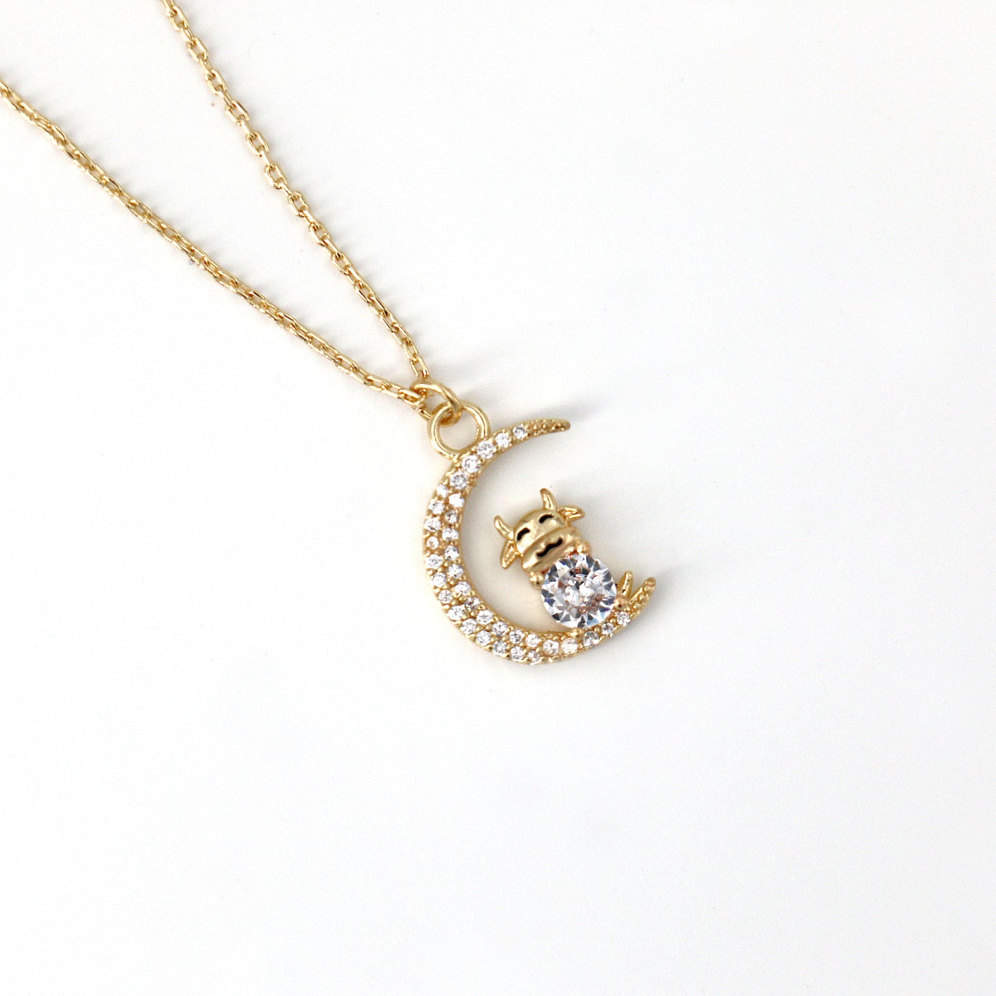 Fashion Moon Pendant Necklace