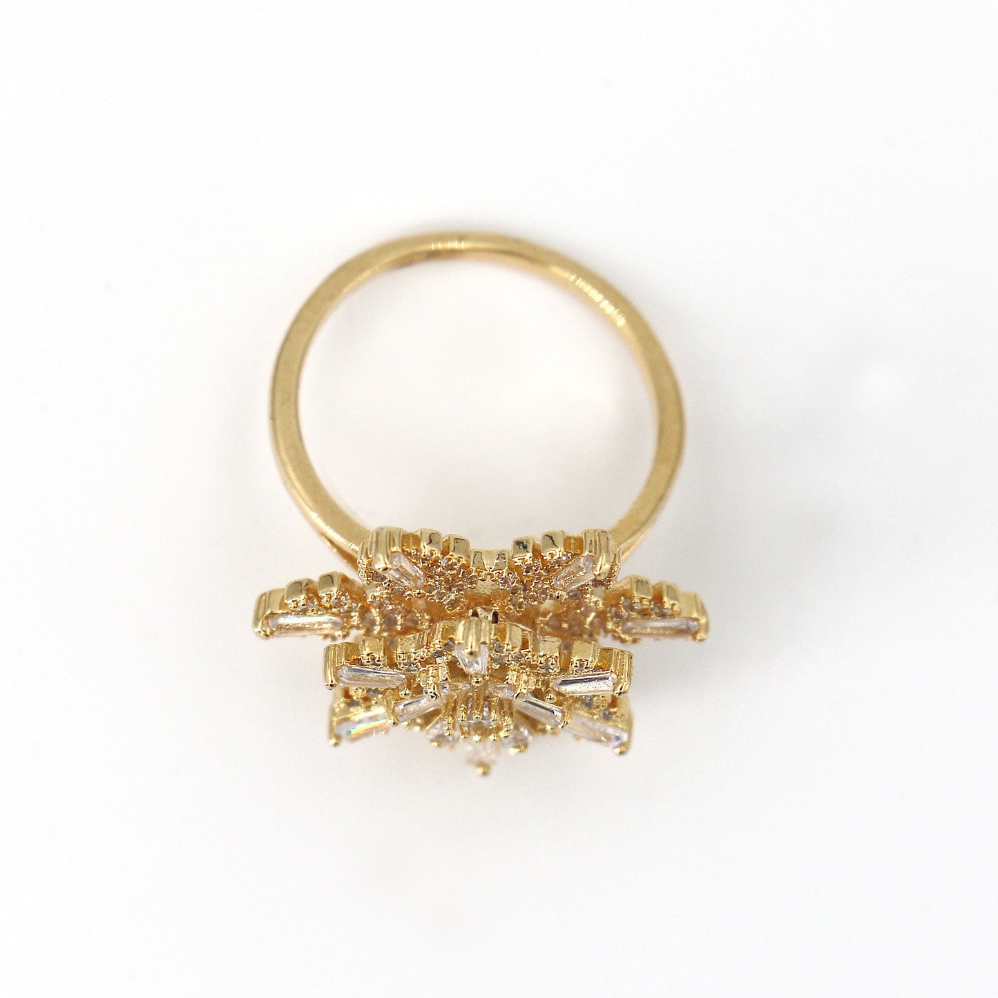 02 Snowflake Zircon Ring