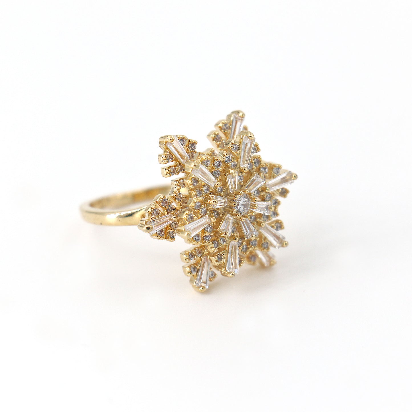 02 Snowflake Zircon Ring