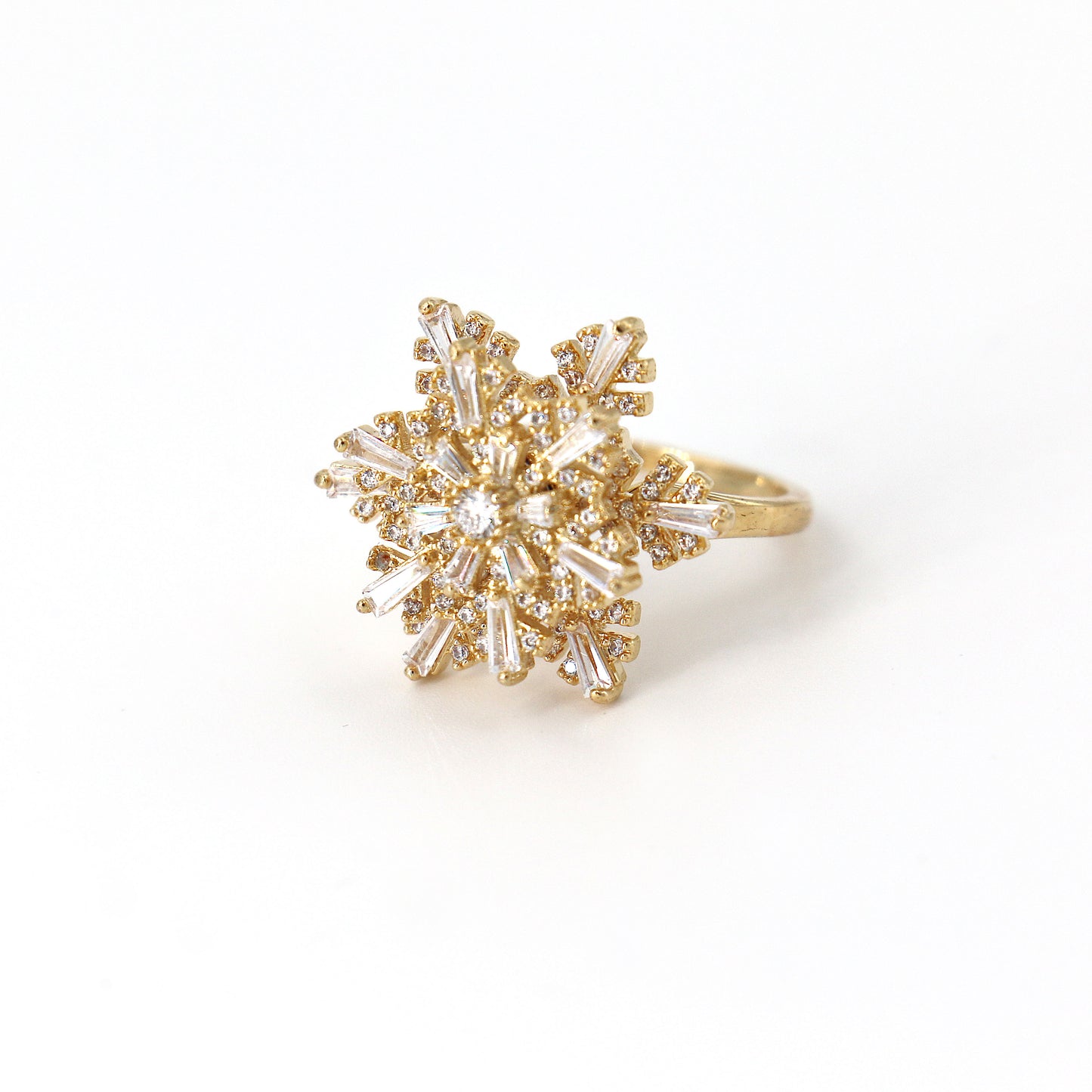 02 Snowflake Zircon Ring