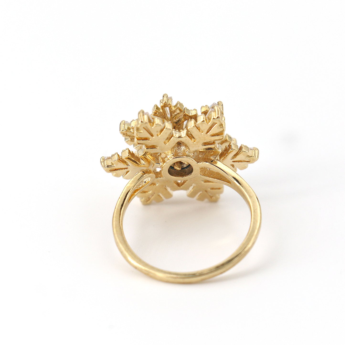 02 Snowflake Zircon Ring