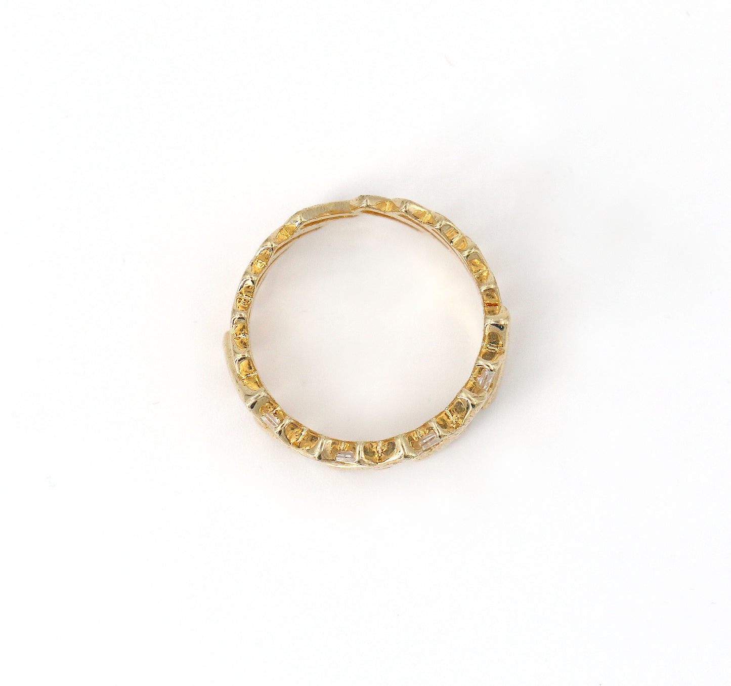 Hollow Zircon Ring