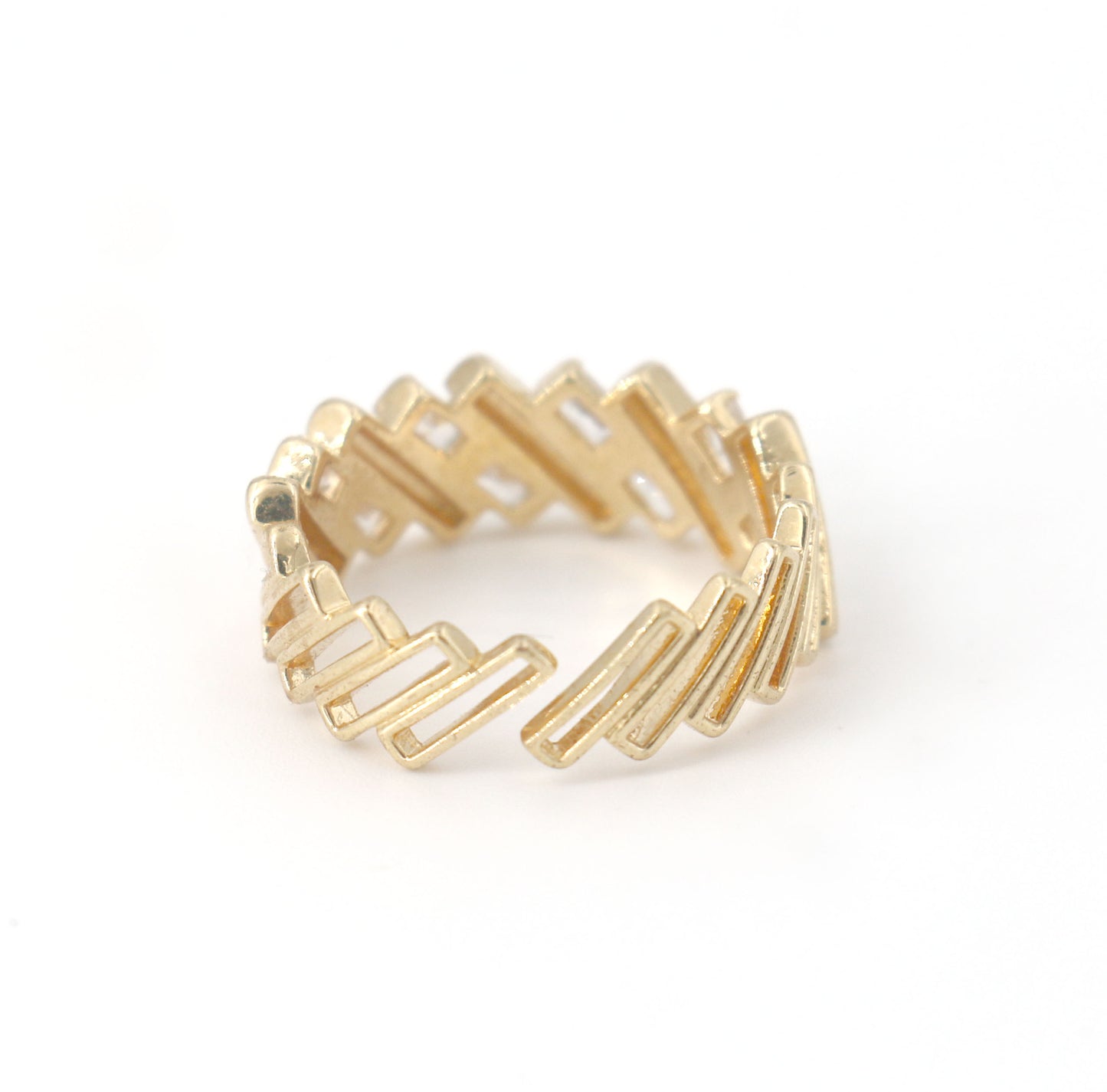 Hollow Zircon Ring