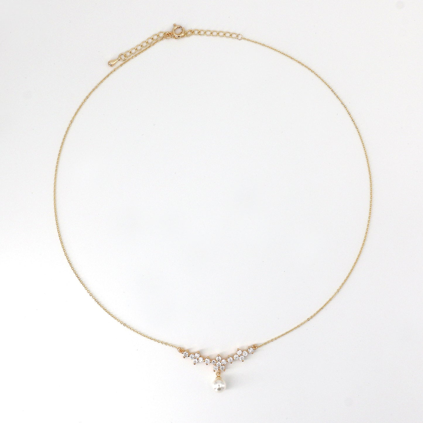 Fashion Pearl Zircon Necklace